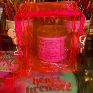 Drunk elephant transparent neon purse